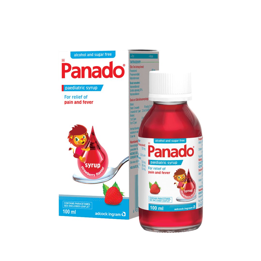 Panado Paediatric Syrup 100ml | Strawberry